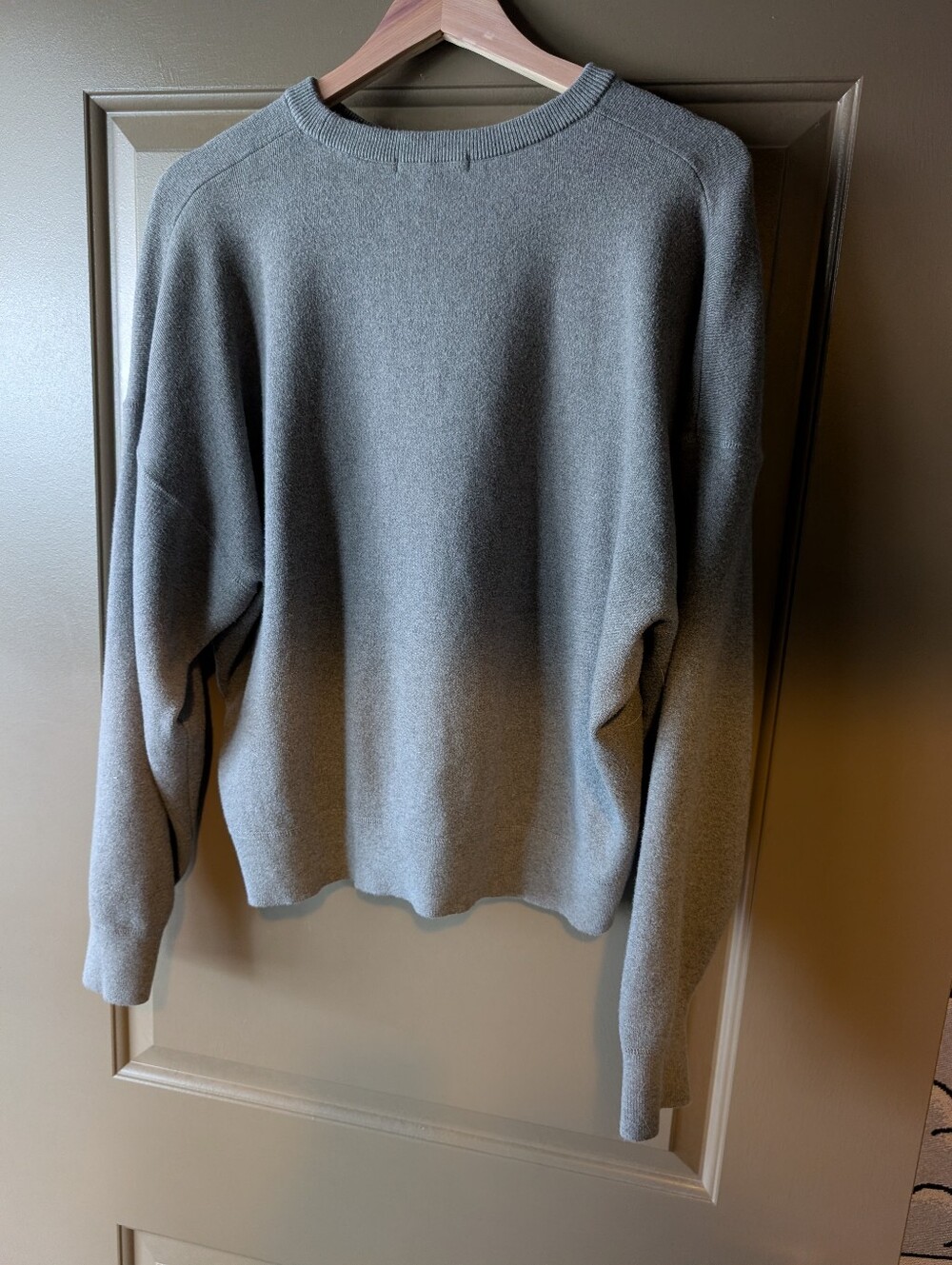 Uniqlo Women's Smooth Cotton Sweater in Gray - Picture 2 of 5
